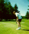 On the green