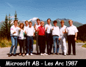 Microsoft AB in Les Arc 1987